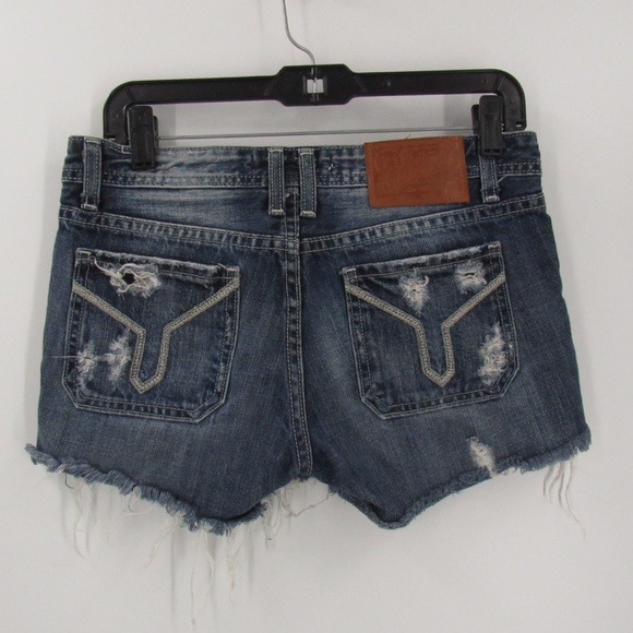 Vigoss Studio The Ritz Distressed Jean Shorts 3/4 27 - Picture 10 of 15